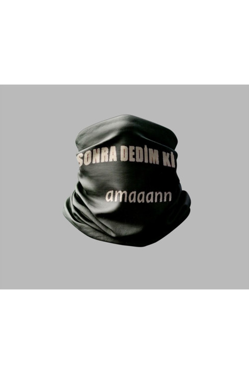 Duvar Yazısı Tasarımlı Motorcu Buff Maske Outdoor Boyunluk Unisex Bandana
