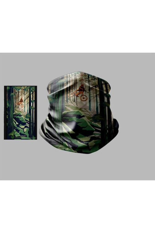 Bisiklet Tasarımlı Motorcu Buff Maske Outdoor Boyunluk Unisex Bandana