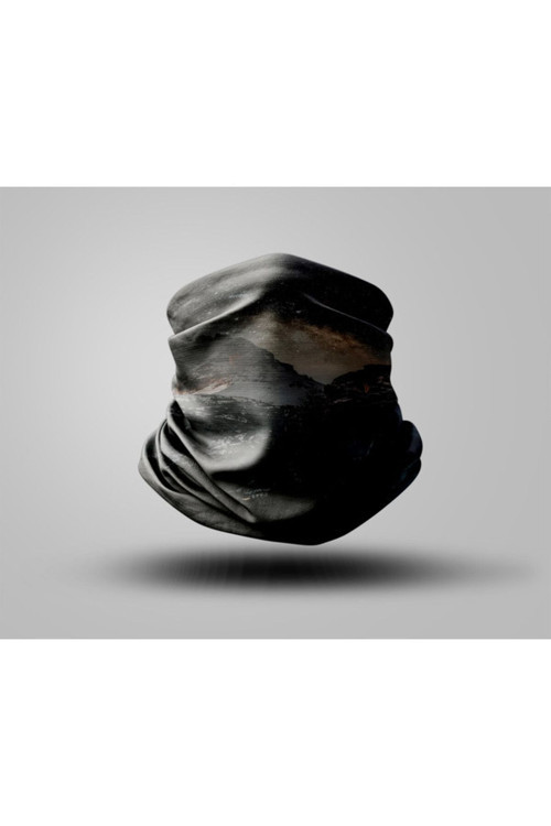 Dağ Tasarımlı Motorcu Buff Maske Outdoor Boyunluk Unisex Bandana