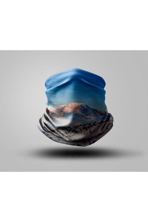 Dağ Tasarımlı Motorcu Buff Maske Outdoor Boyunluk Unisex Bandana