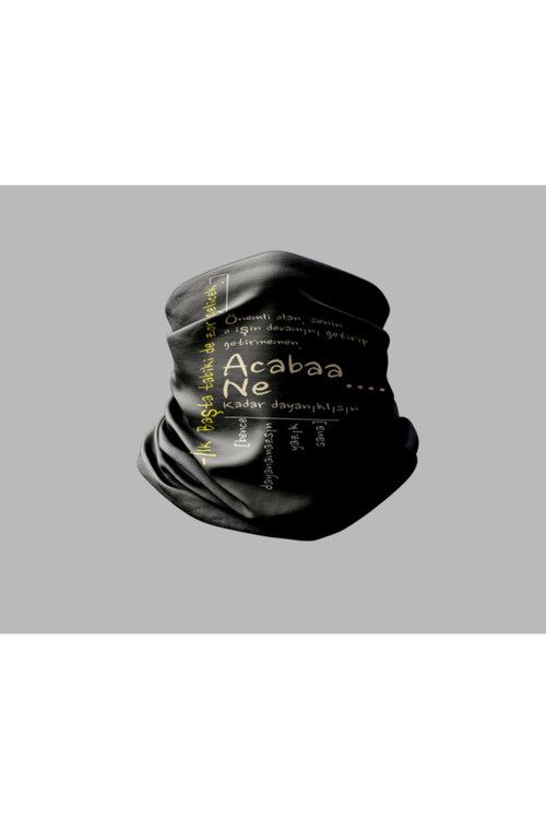 Duvar Yazısı Tasarımlı Motorcu Buff Maske Outdoor Boyunluk Unisex Bandana