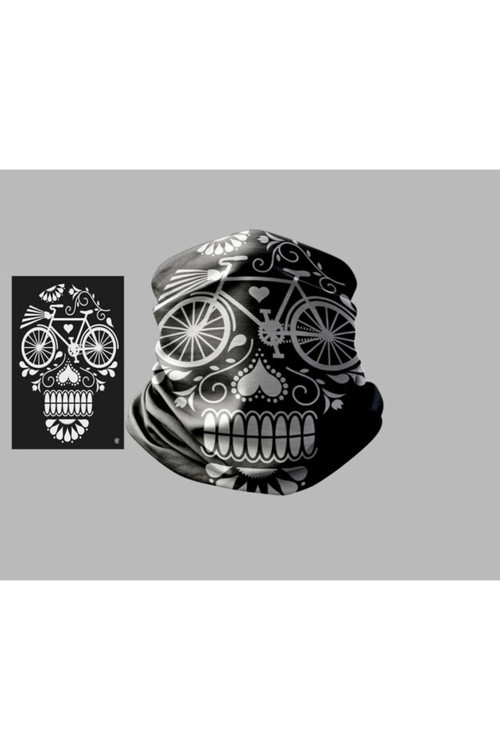 Bisiklet Tasarımlı Motorcu Çok Amaçlı Outdoor Boyunluk Unisex Bandana