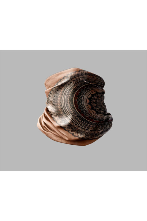 Ebru Sanatı Tasarımlı Motorcu Buff Maske Outdoor Boyunluk Unisex Bandana