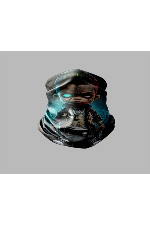 5D Karakter Tasarımlı Motorcu Buff Maske Outdoor Boyunluk Unisex Bandana