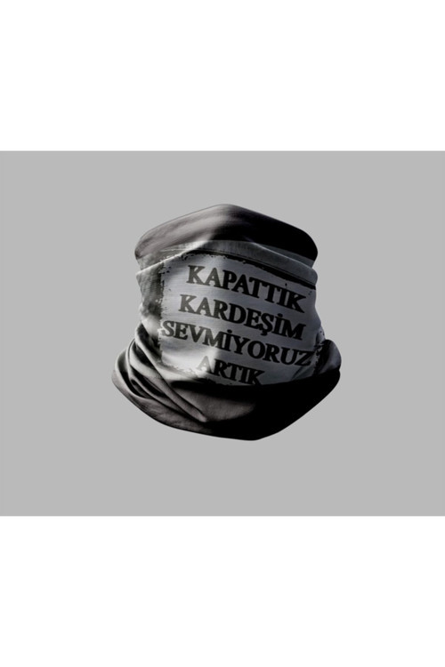 Duvar Yazısı Tasarımlı Motorcu Buff Maske Outdoor Boyunluk Unisex Bandana