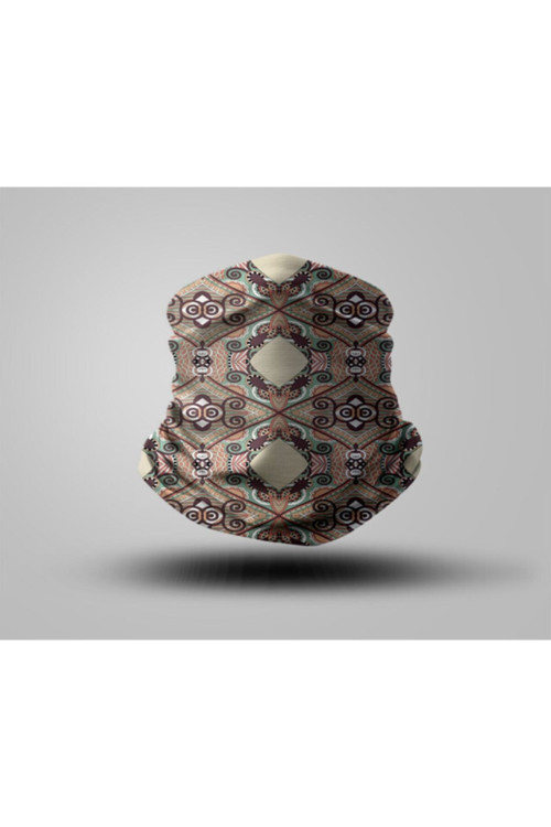 Kahverengi Desenli Bandana
