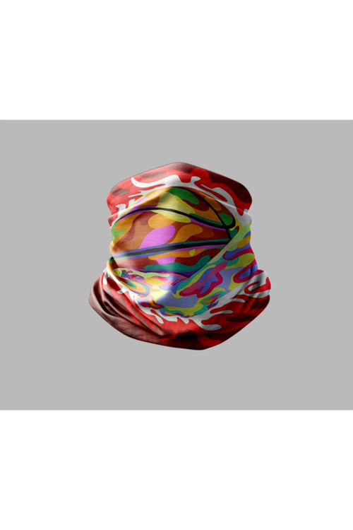 Basketbol Tasarımlı Motorcu Buff Maske Outdoor Boyunluk Unisex Bandana