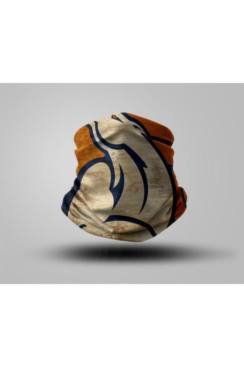 Unisex Bej Desenli Bandana