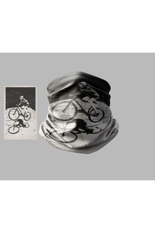 Bisiklet Tasarımlı Motorcu Çok Amaçlı Outdoor Boyunluk Unisex Bandana