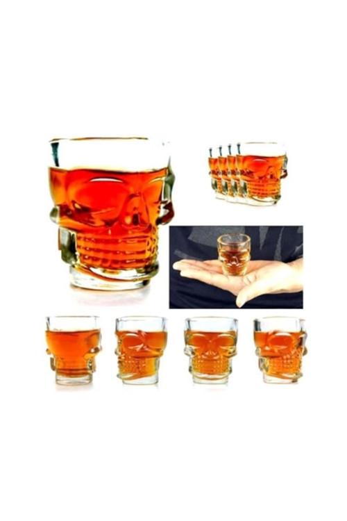4’Lü Kuru Kafa Shot Bardak Seti