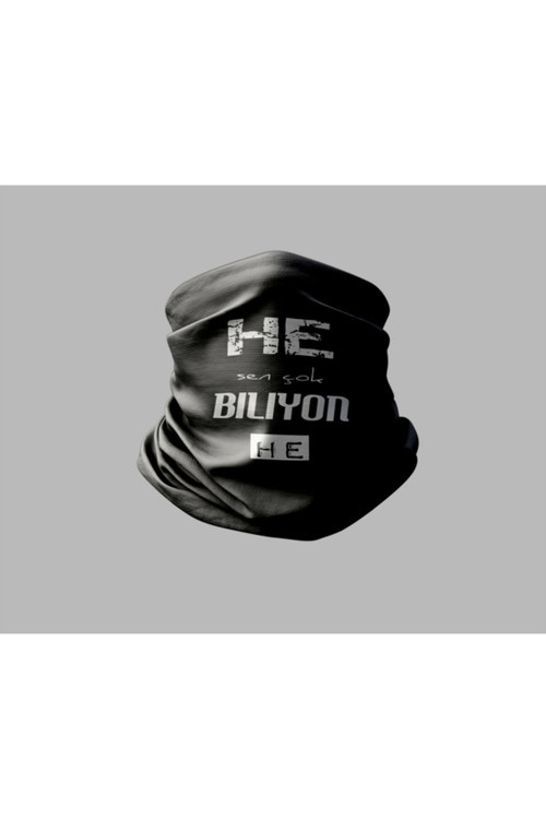 Duvar Yazısı Tasarımlı Motorcu Buff Maske Outdoor Boyunluk Unisex Bandana