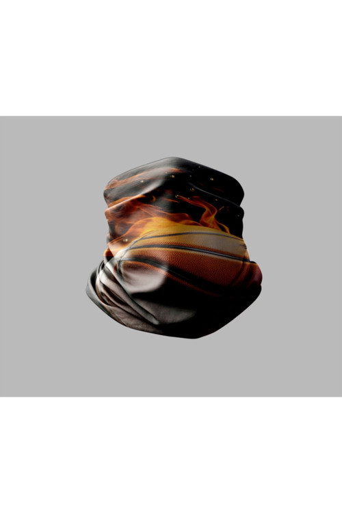 Basketbol Tasarımlı Motorcu Buff Maske Outdoor Boyunluk Unisex Bandana