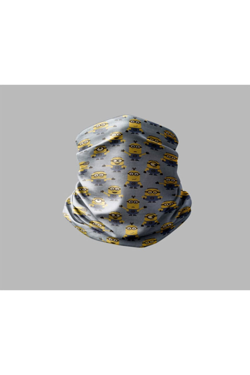 Minyonlar Tasarımlı Motorcu Buff Maske Outdoor Boyunluk Unisex Bandana
