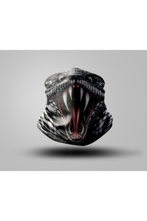 Snake Tasarımlı Motorcu Buff Maske Outdoor Boyunluk Unisex Bandana