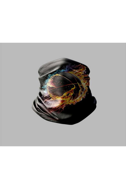 Basketbol Tasarımlı Motorcu Buff Maske Outdoor Boyunluk Unisex Bandana
