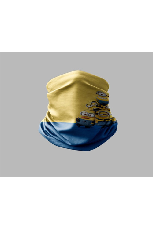 Minyonlar Tasarımlı Motorcu Buff Maske Outdoor Boyunluk Unisex Bandana