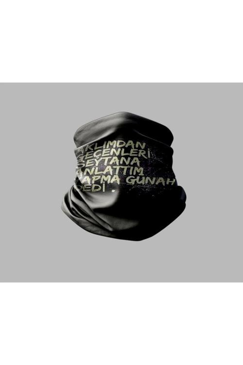 Duvar Yazısı Tasarımlı Motorcu Buff Maske Outdoor Boyunluk Unisex Bandana