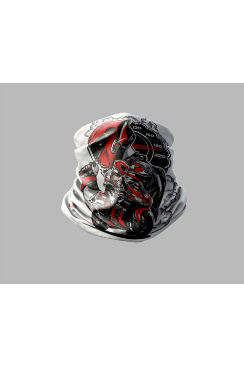 Motorsiklet Tasarımlı Motorcu Buff Maske Outdoor Boyunluk Unisex Bandana