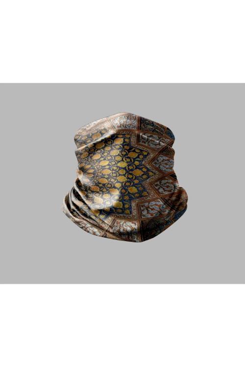 Ebru Sanatı Tasarımlı Motorcu Buff Maske Outdoor Boyunluk Unisex Bandana