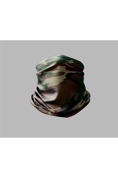 Kamuflaj Tasarımlı Motorcu Buff Maske Outdoor Boyunluk Unisex Bandana