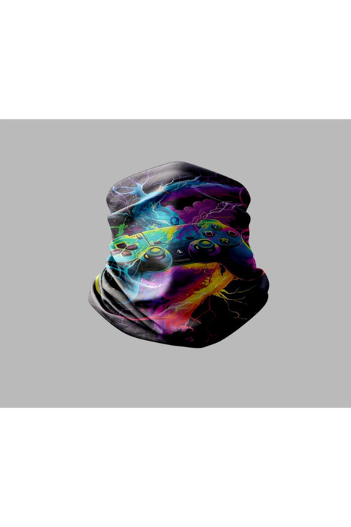 Gamer Tasarımlı Motorcu Buff Maske Outdoor Boyunluk Unisex Bandana