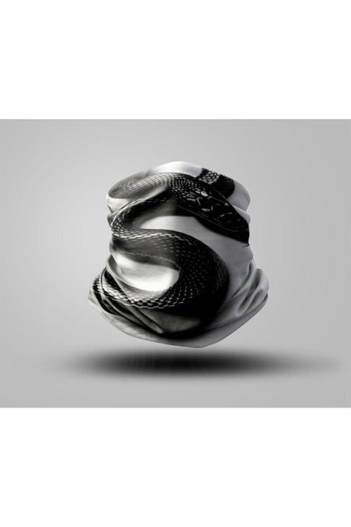 Snake Tasarımlı Motorcu Buff Maske Outdoor Boyunluk Unisex Bandana