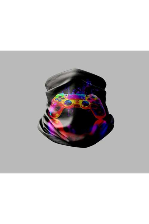 Gamer Tasarımlı Motorcu Buff Maske Outdoor Boyunluk Unisex Bandana