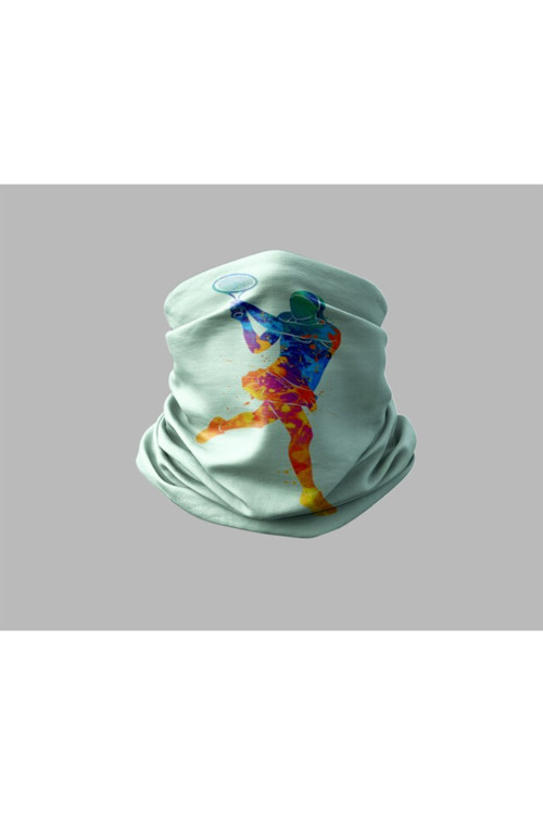 Tenis Tasarımlı Motorcu Buff Maske Outdoor Boyunluk Unisex Bandana