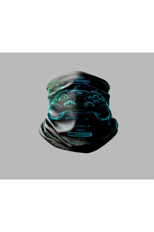 Gamer Tasarımlı Motorcu Buff Maske Outdoor Boyunluk Unisex Bandana