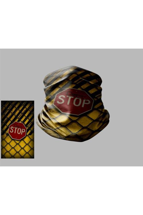 Yazı Tasarımlı Motorcu Çok Amaçlı Outdoor Boyunluk Unisex Bandana