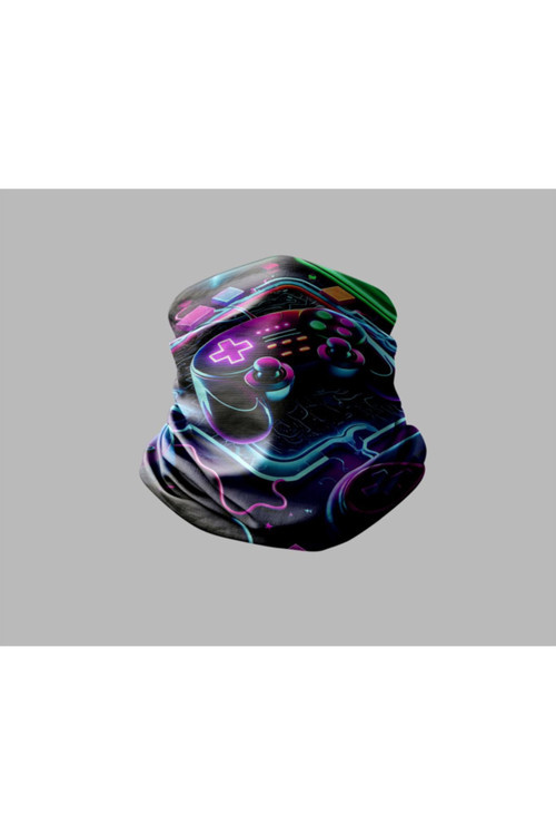 Gamer Tasarımlı Motorcu Buff Maske Outdoor Boyunluk Unisex Bandana