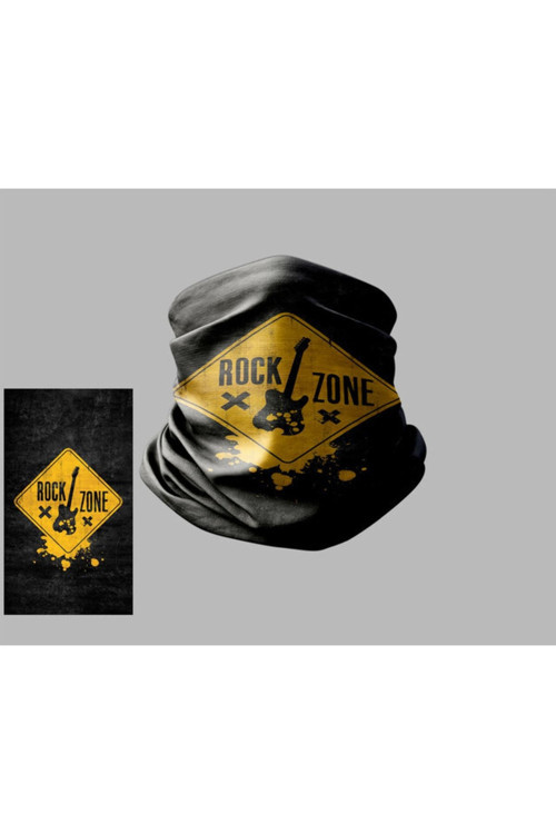 Yazı Tasarımlı Motorcu Çok Amaçlı Outdoor Boyunluk Unisex Bandana