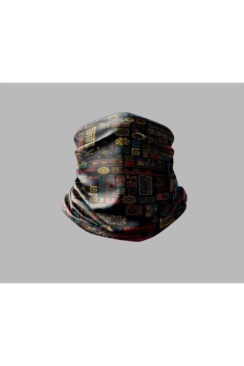 Ebru Sanatı Tasarımlı Motorcu Buff Maske Outdoor Boyunluk Unisex Bandana