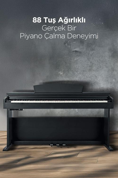 Khp-165Bk Siyah Dijital Piyano (Tabure & Kulaklık Hediyeli)