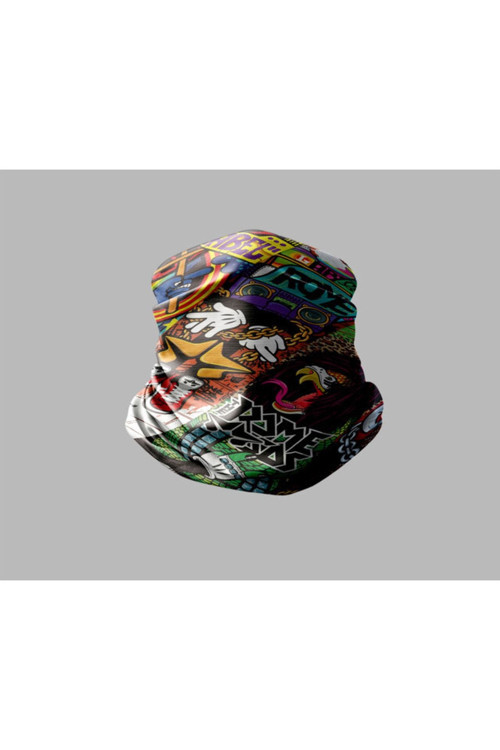 Karışık Çok Desenli Tasarımlı Motorcu Buff Maske Outdoor Boyunluk Unisex Bandana