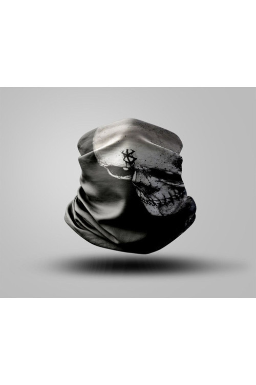 Skull Tasarımlı Motorcu Buff Maske Outdoor Boyunluk Unisex Bandana
