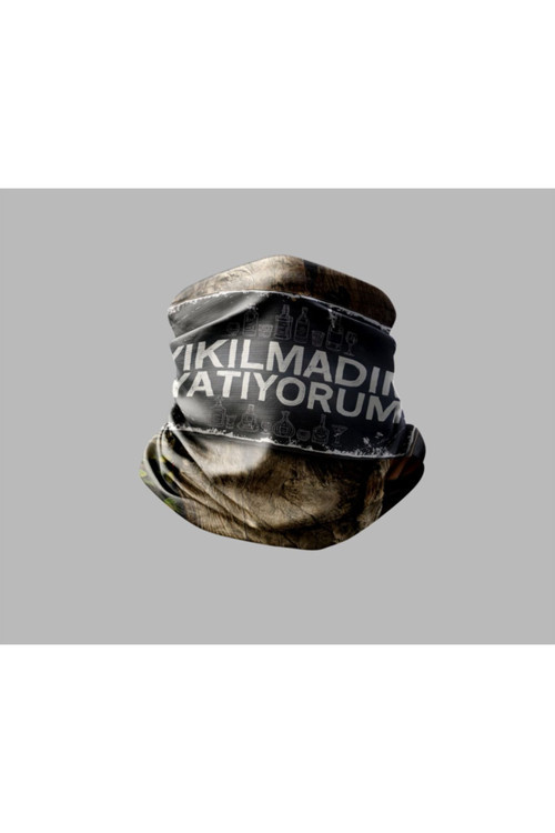 Duvar Yazısı Tasarımlı Motorcu Buff Maske Outdoor Boyunluk Unisex Bandana