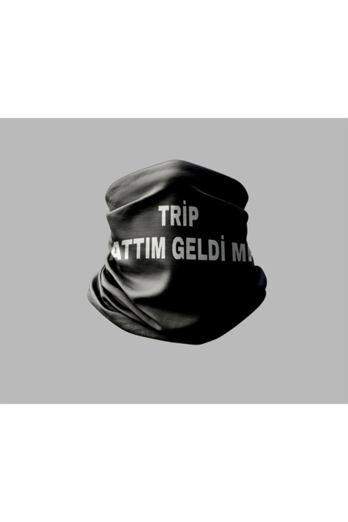 Duvar Yazısı Tasarımlı Motorcu Buff Maske Outdoor Boyunluk Unisex Bandana