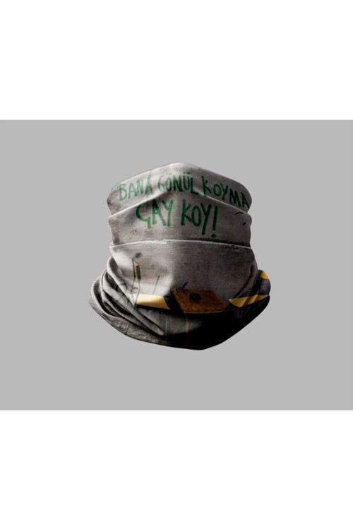 Duvar Yazısı Tasarımlı Motorcu Buff Maske Outdoor Boyunluk Unisex Bandana