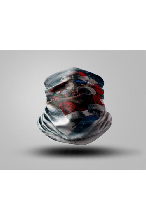 Snowboard Tasarımlı Motorcu Buff Maske Outdoor Boyunluk Unisex Bandana