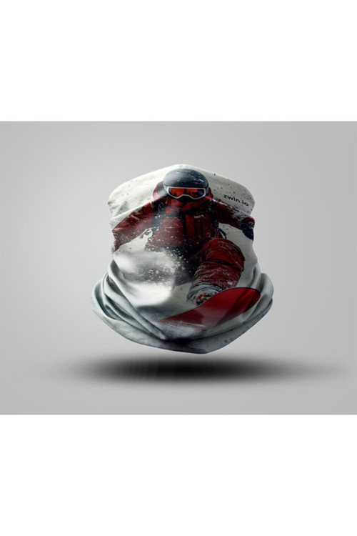 Snowboard Tasarımlı Motorcu Buff Maske Outdoor Boyunluk Unisex Bandana