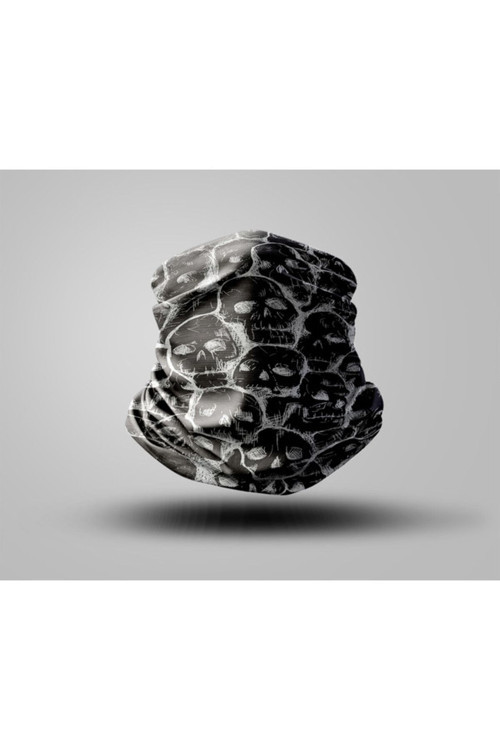 Skull Tasarımlı Motorcu Buff Maske Outdoor Boyunluk Unisex Bandana