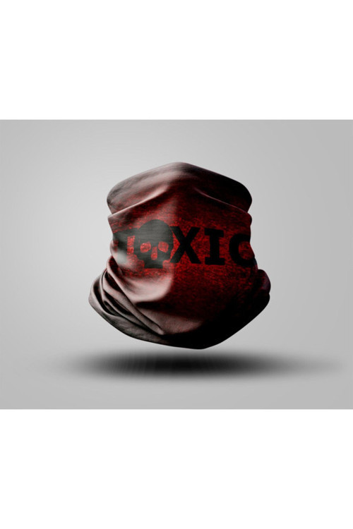 Toxic Tasarımlı Motorcu Buff Maske Outdoor Boyunluk Unisex Bandana