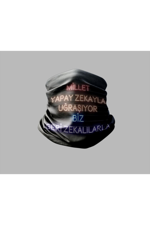 Duvar Yazısı Tasarımlı Motorcu Buff Maske Outdoor Boyunluk Unisex Bandana