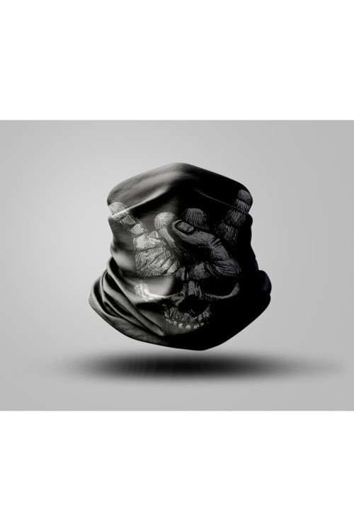 Skull Tasarımlı Motorcu Buff Maske Outdoor Boyunluk Unisex Bandana