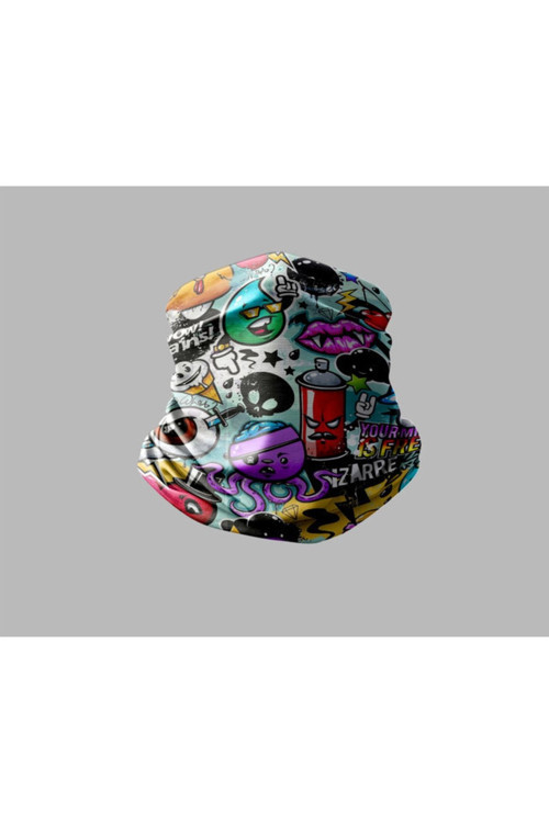 Karışık Çok Desenli Tasarımlı Motorcu Çok Amaçlı Outdoor Boyunluk Unisex Bandana