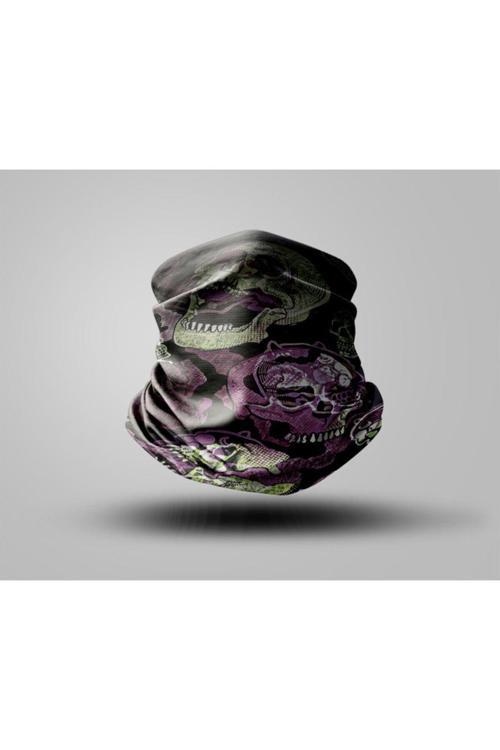 Skull Tasarımlı Motorcu Buff Maske Outdoor Boyunluk Unisex Bandana