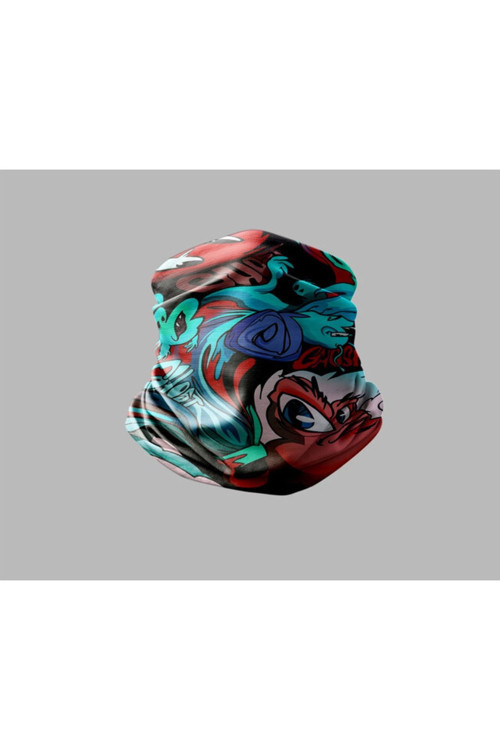 Karışık Çok Desenli Tasarımlı Motorcu Çok Amaçlı Outdoor Boyunluk Unisex Bandana
