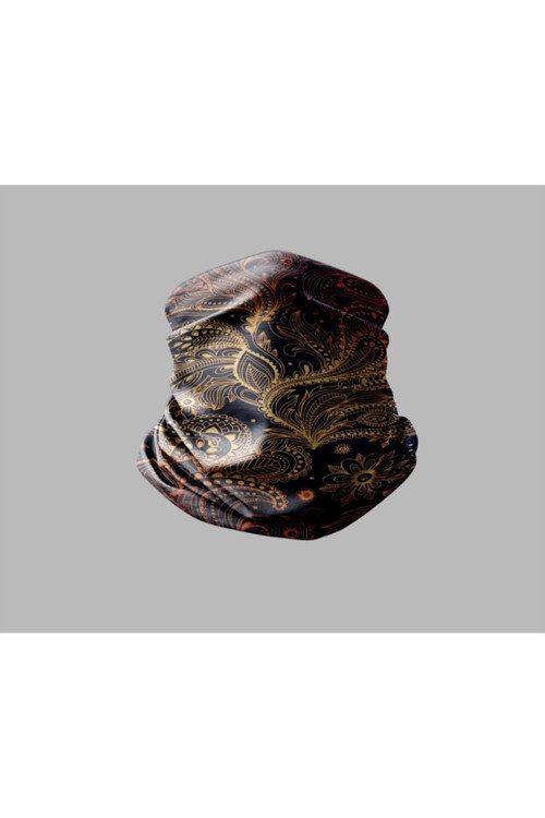 Ebru Sanatı Tasarımlı Motorcu Buff Maske Outdoor Boyunluk Unisex Bandana