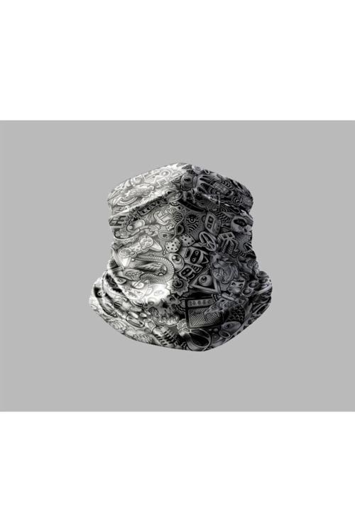 Karışık Çok Desenli Tasarımlı Motorcu Buff Maske Outdoor Boyunluk Unisex Bandana